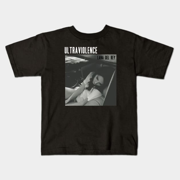 Lana Del Rey Ultraviolence Kids T-Shirt by jmcd